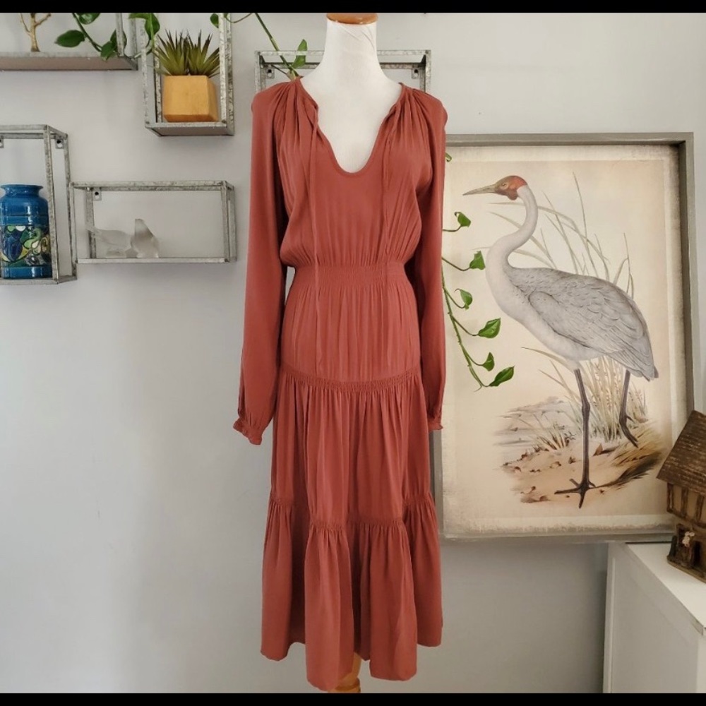 Urban Outfitters S Prairie Tiered Dress Bohemian